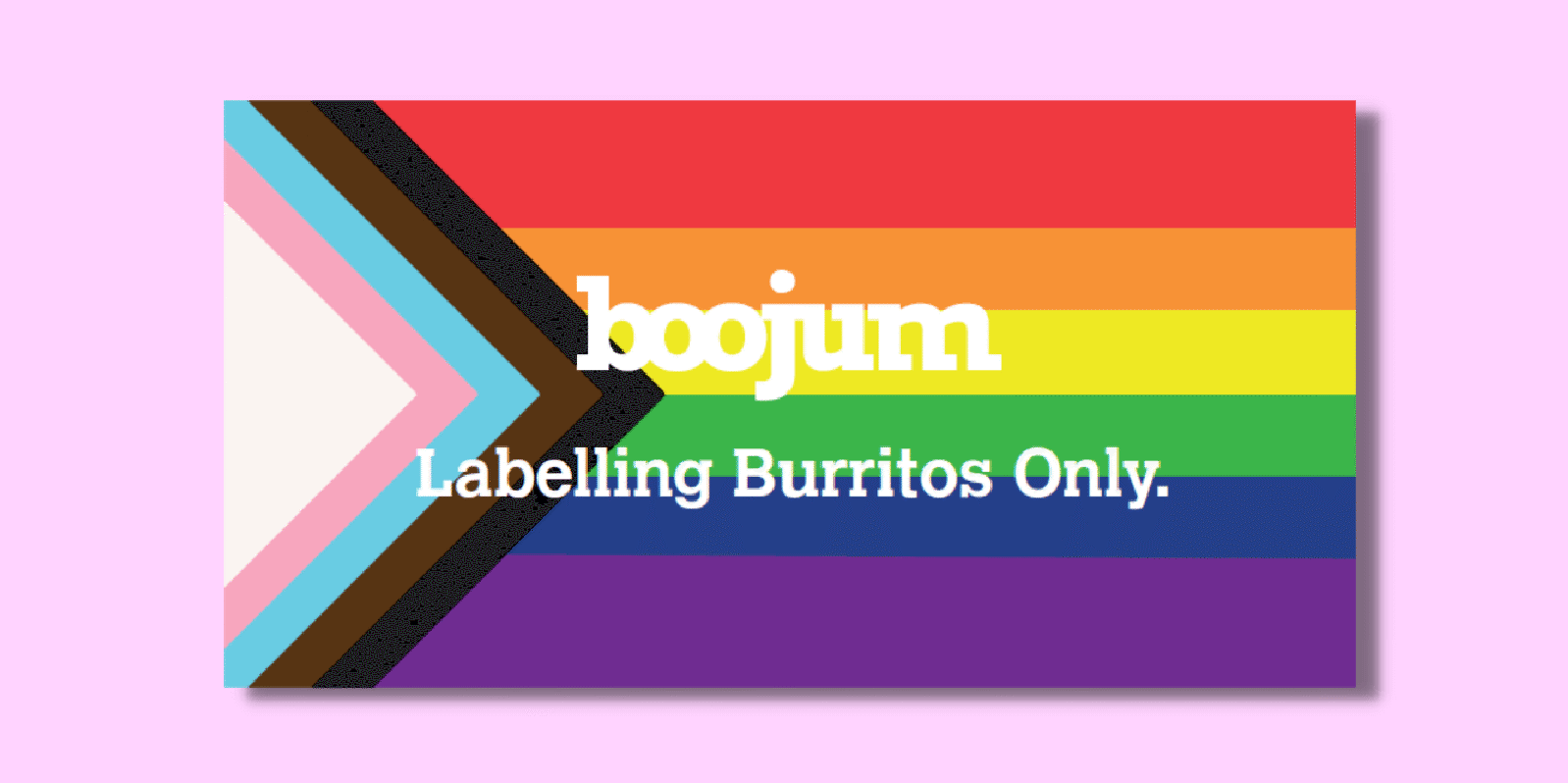 Boojum Pride burrito label